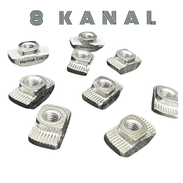 Tırtıllı Somun 30X30 M6 K8